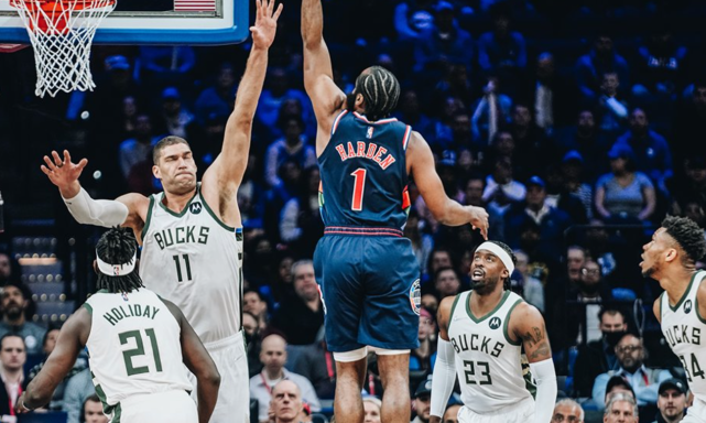  雄鹿加时惜败76人，字母哥空砍50分无缘连胜  